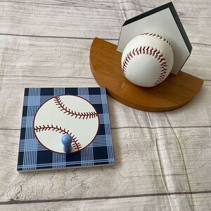 Mini baseball sport display shelf and hanging hook
